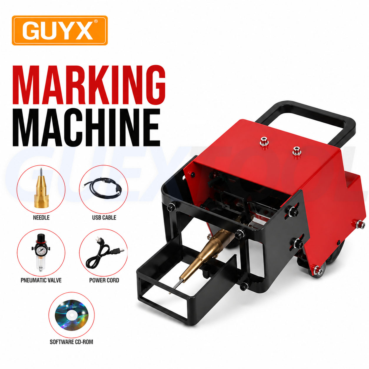 Fiber Laser Marking Machine 20W - Draagbare Metalen Pneumatische Pot Peen Markering