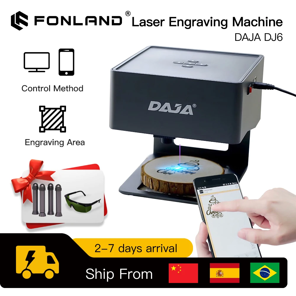 Fiber Laser Marking Machine 20W - DAJA Lasergraveerder CNC DIY DJ6 Lasergraveermachine