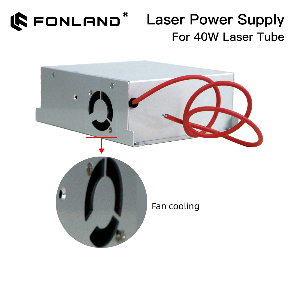 Laser Engraver 40W Co2 - FONLAND MYJG-40W CO2 Laser Voeding AC110/220V