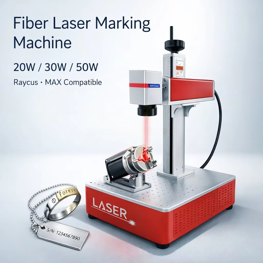 Fiber Laser Marking 30W Jewelry - 20W 30W 50W Desktop Vezellasergraveermachine met