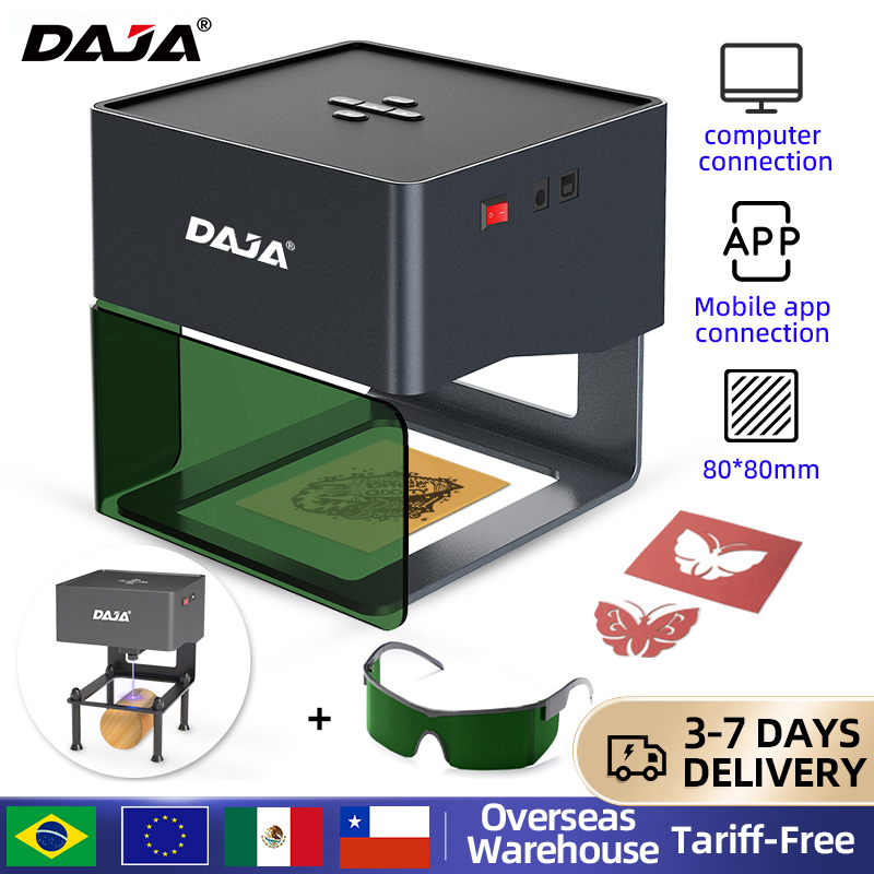 Fiber Laser Marking Machine 20W - DAJA DJ6 Mini Draagbare Lasergraveerder Diy