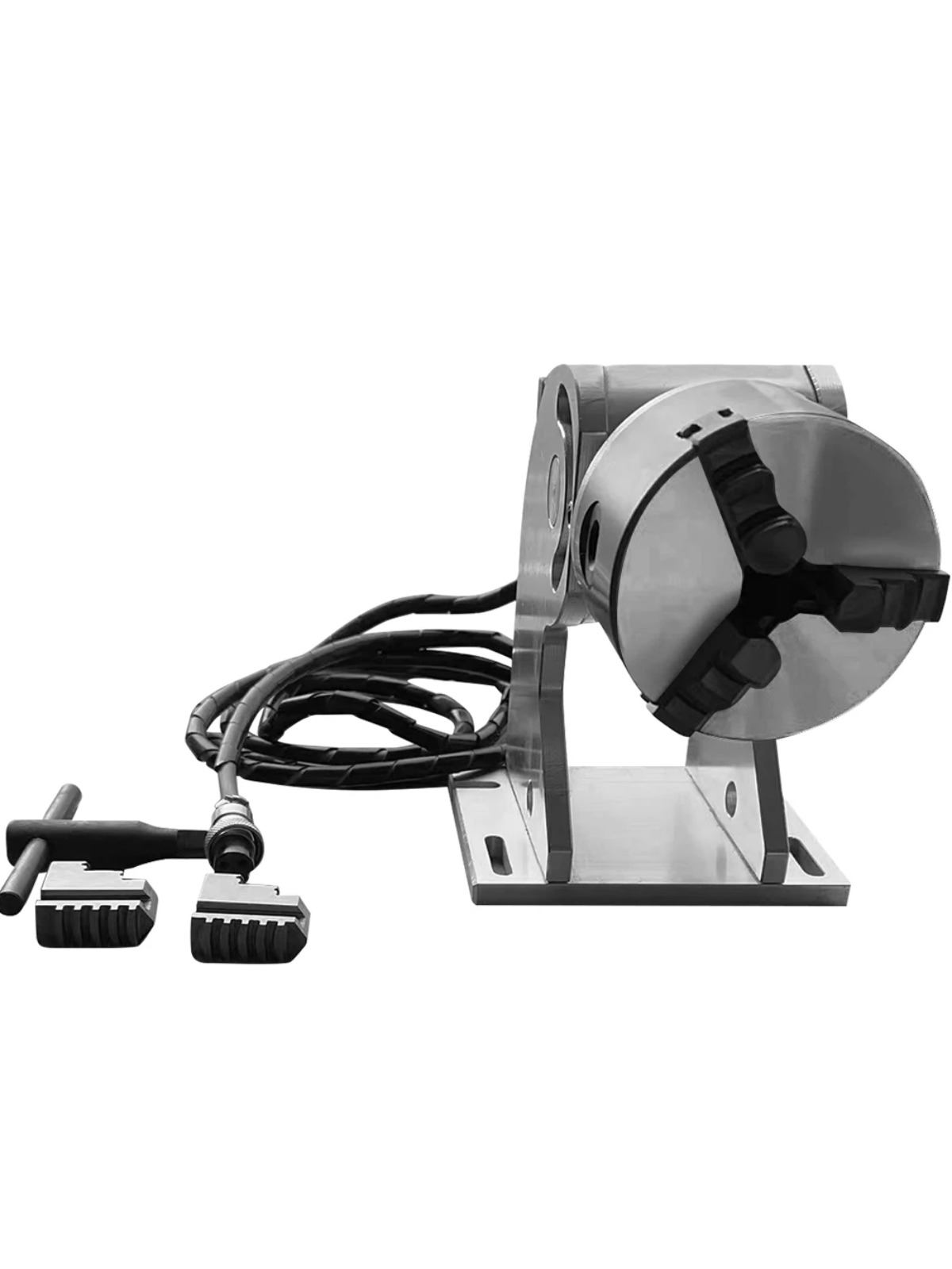 Laser Marking Machine Rotary Axis - 360 ° Lasergraveermachine met roterende as,