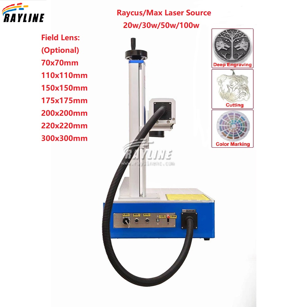30W 50W 100W draagbare 3D fibe - Fiber Laser Marking Machine 100W recensie en prijs