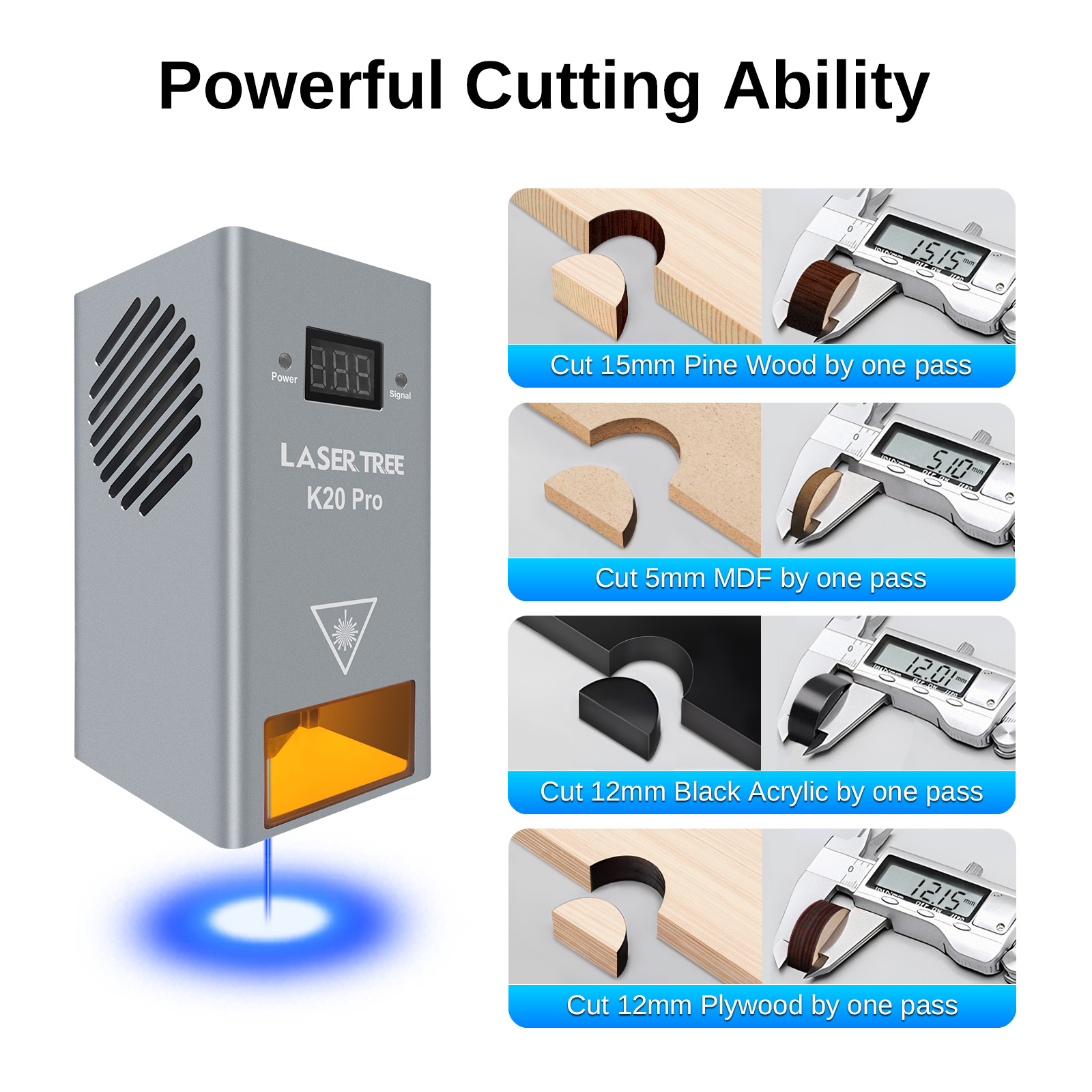 LASER TREE K20 20 W Optische P - Laser Engraver 20W Diode recensie en prijs