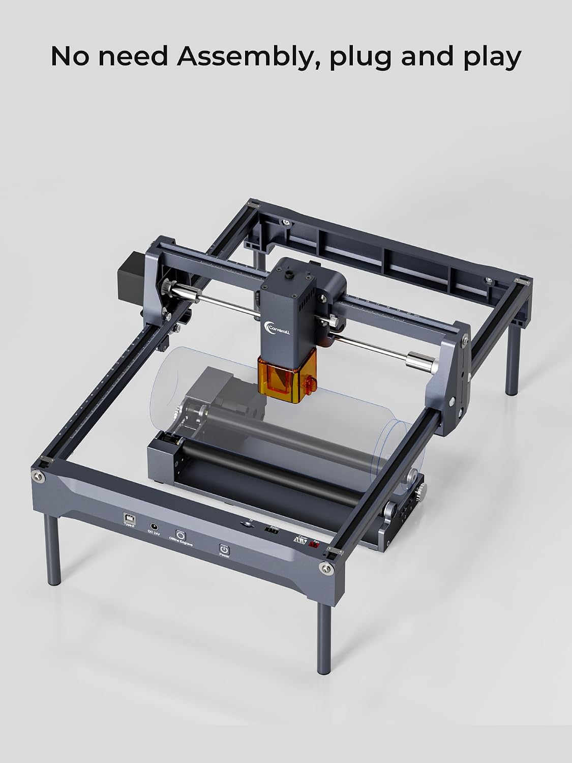 Draairol met beugel, Y-as draa - Laser Marking Machine Rotary Axis recensie en prijs
