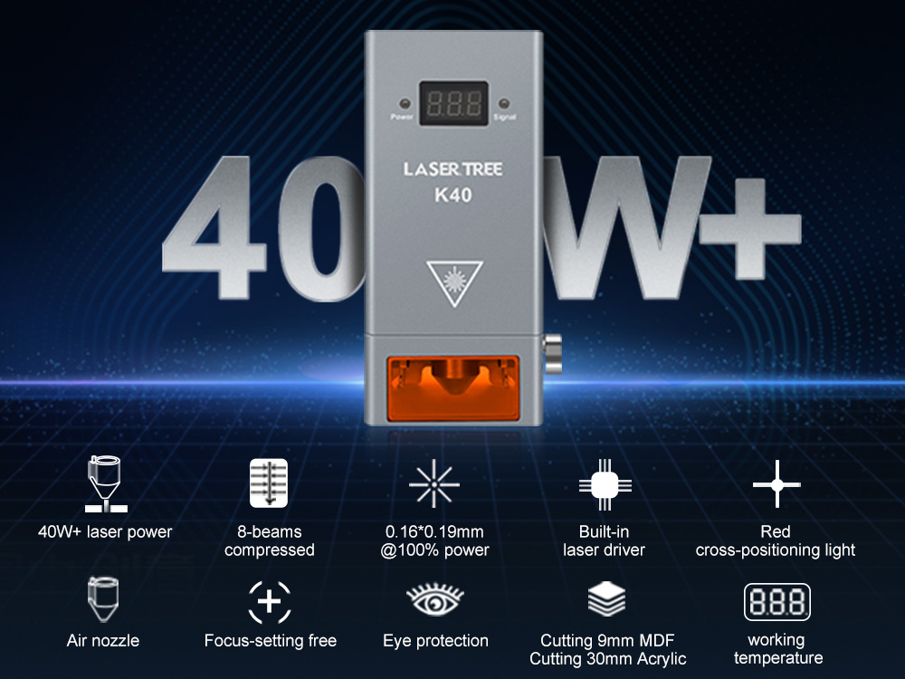 20W 455nm blauwe diodelasermod - Laser Engraver 20W Diode recensie en prijs