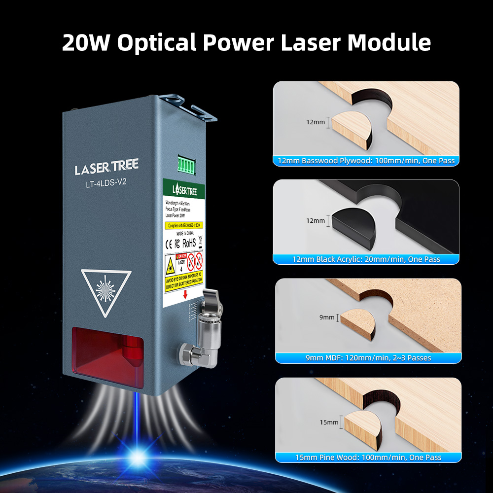 20W optische power lasergravee - Laser Engraver 20W Diode recensie en prijs