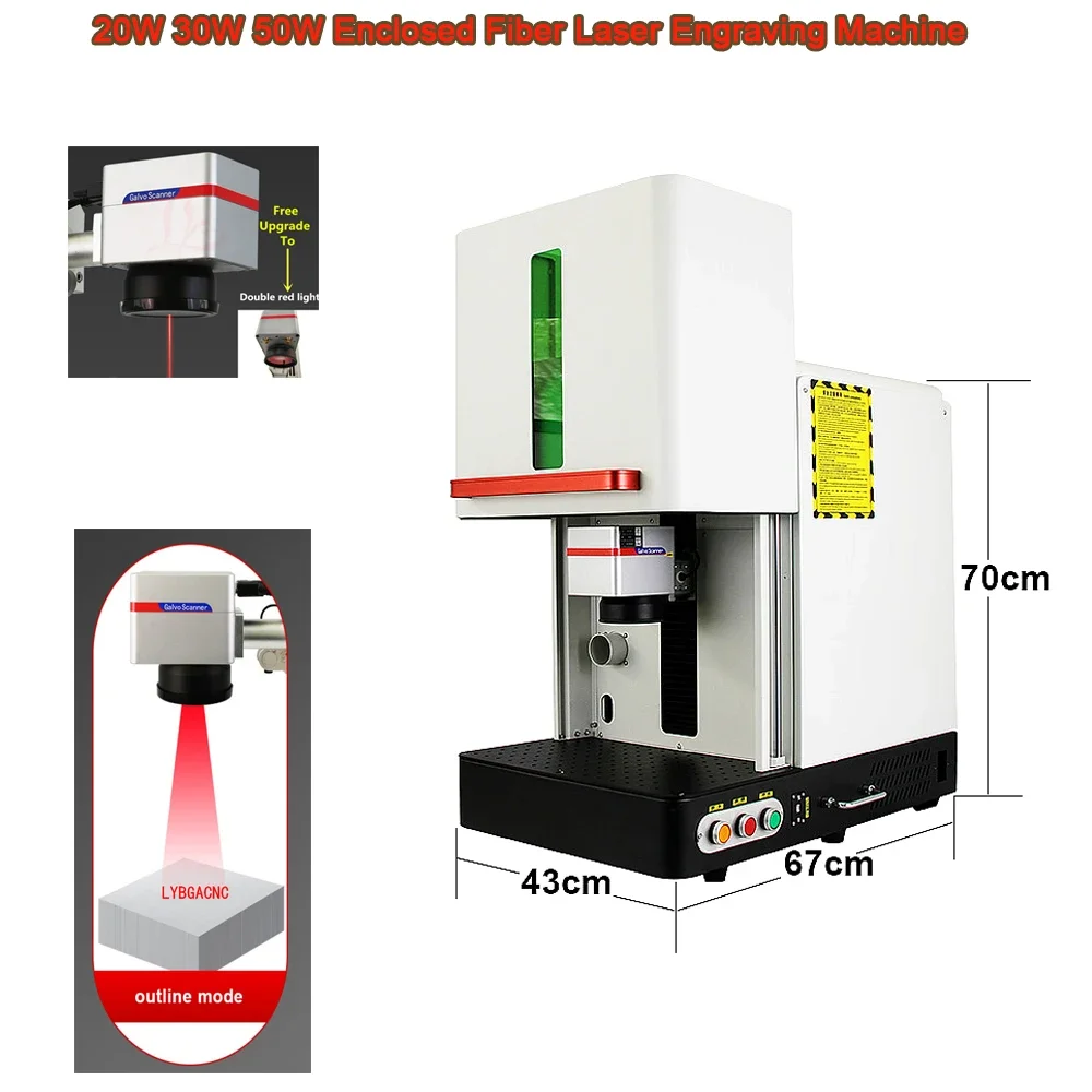 20W/30W/60W Ingesloten Vezella - Fiber Laser Marking 30W Jewelry recensie en prijs