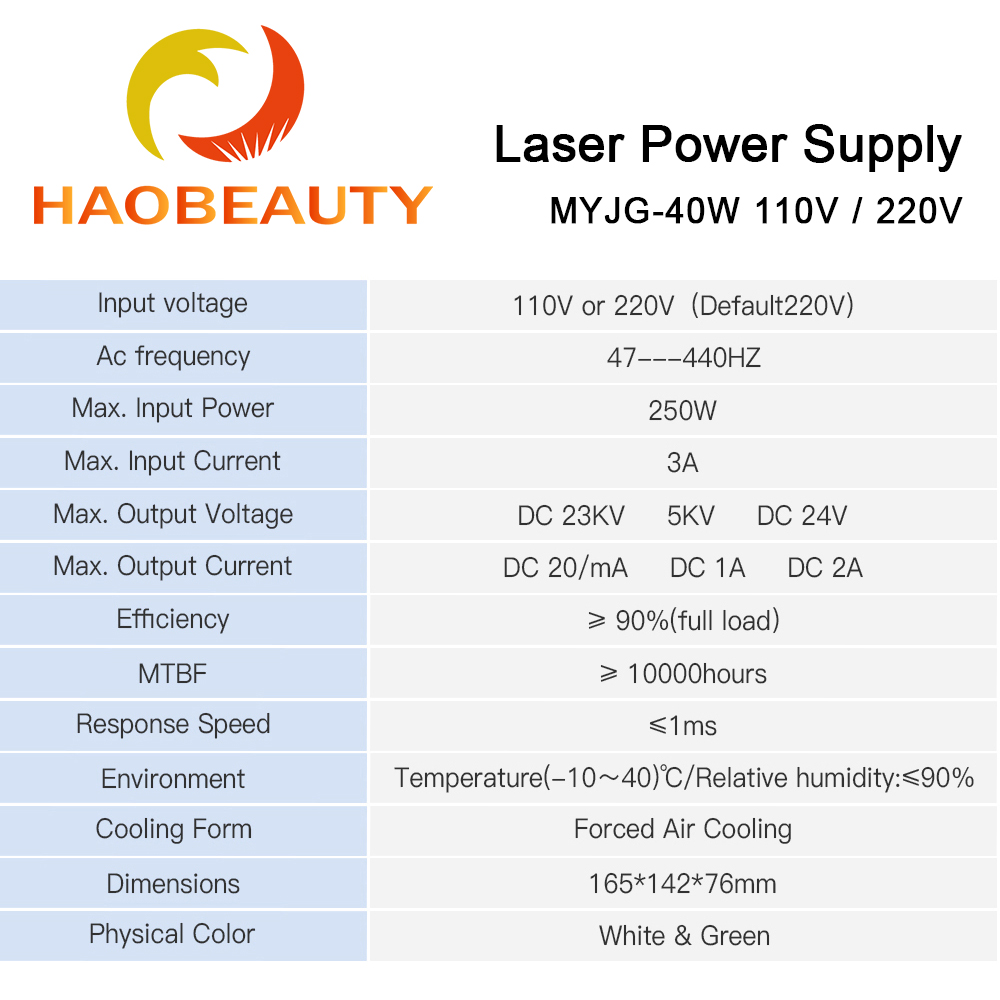 HAOBEAUTY MYJG-40 CO2 Laser Vo - Laser Engraver 40W Co2 recensie en prijs