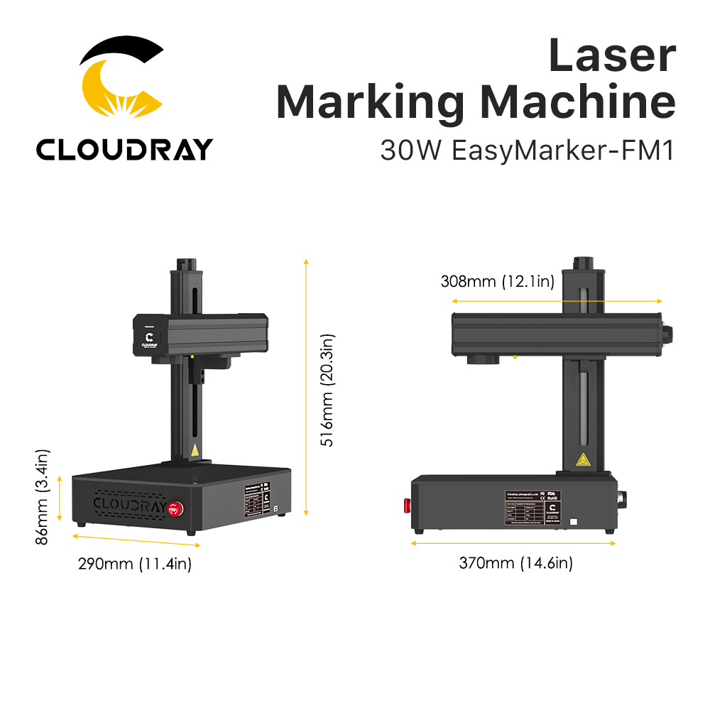 Cloudray 30W 50W Draagbare Fib - Fiber Laser Marking 30W Jewelry recensie en prijs