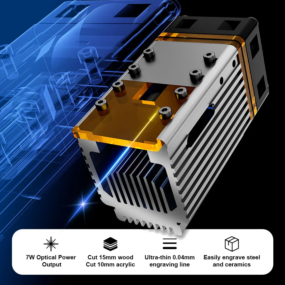 NEJE 7W Diode Lasergraveer- en - Laser Engraver 20W Diode recensie en prijs
